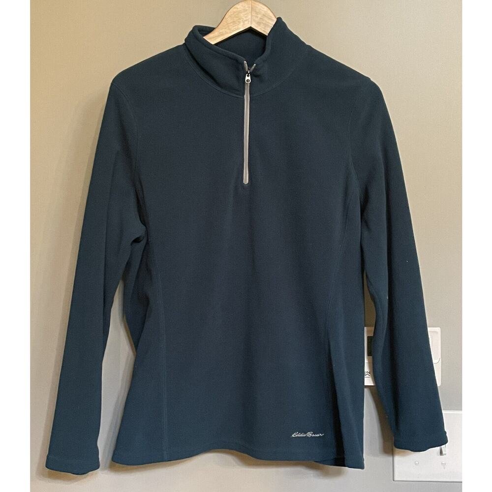 Eddie Bauer Top Fleece Quarter zip pullover Layer XLarge EUC